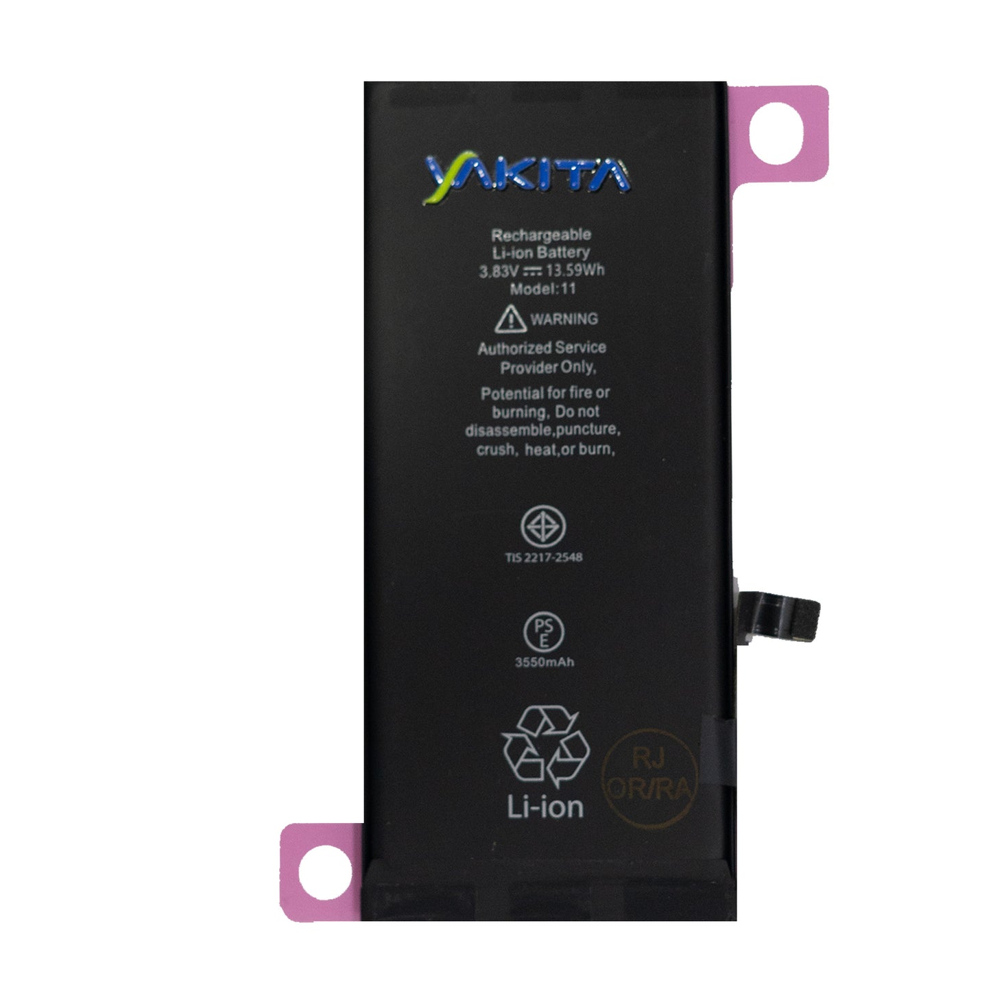 yakita high-capacity original battery for apple iphone 11 (a2221 /a2111 /a2223) battery 3550mah