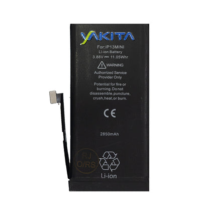 Yakita High-capacity Original Battery for Apple iPhone 13 mini (A2628, A2481, A2626, A2629, A2630,A2660) 2250mAh