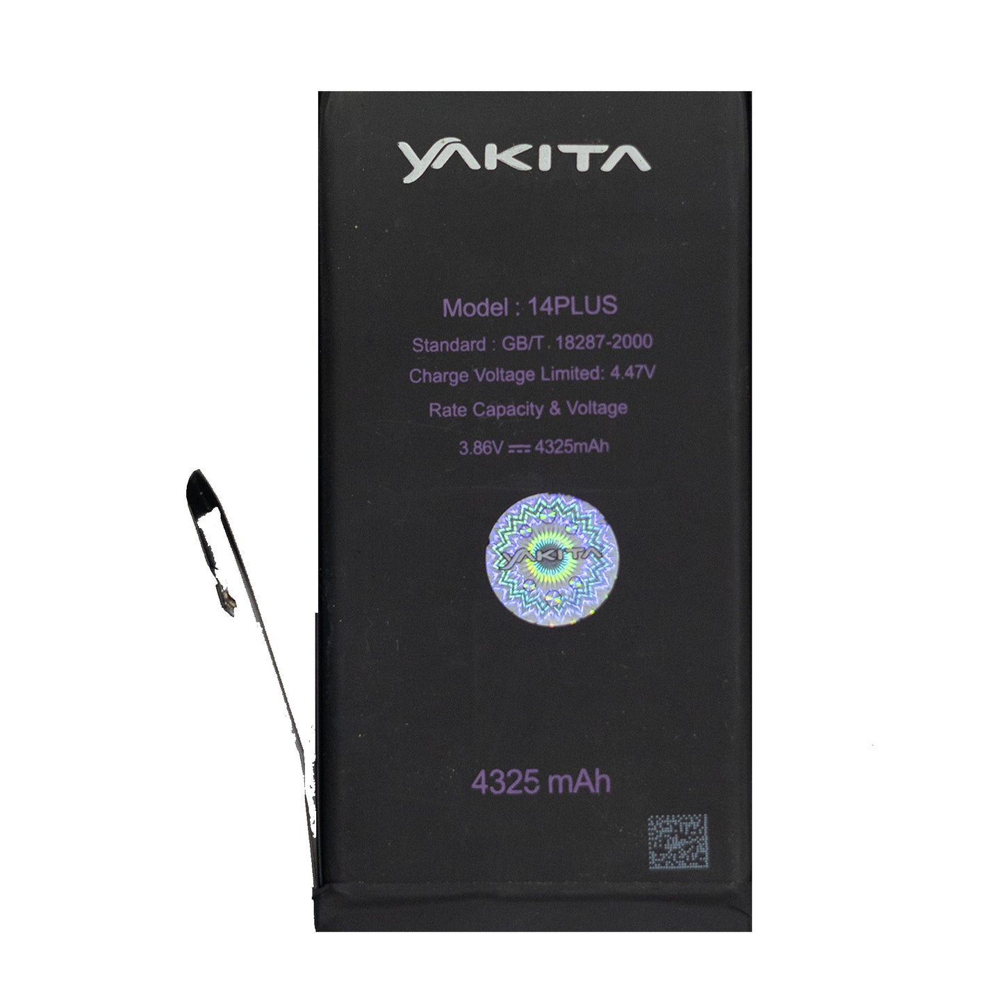 yakita high-capacity original battery for apple iphone 14 plus (a2886, a2632, a2885, a2896, a2887, a2850) 4325mah