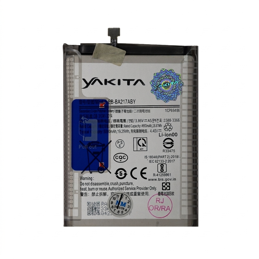 yakita high-capacity original eb-ba217aby battery for samsung galaxy a21s 5000mah