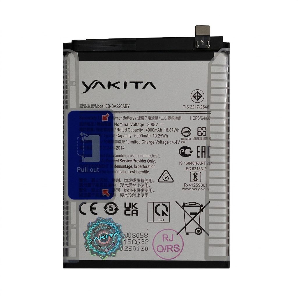 yakita high-capacity original wt-w1 battery for samsung galaxy a22 5g sm-a226b 5000mah