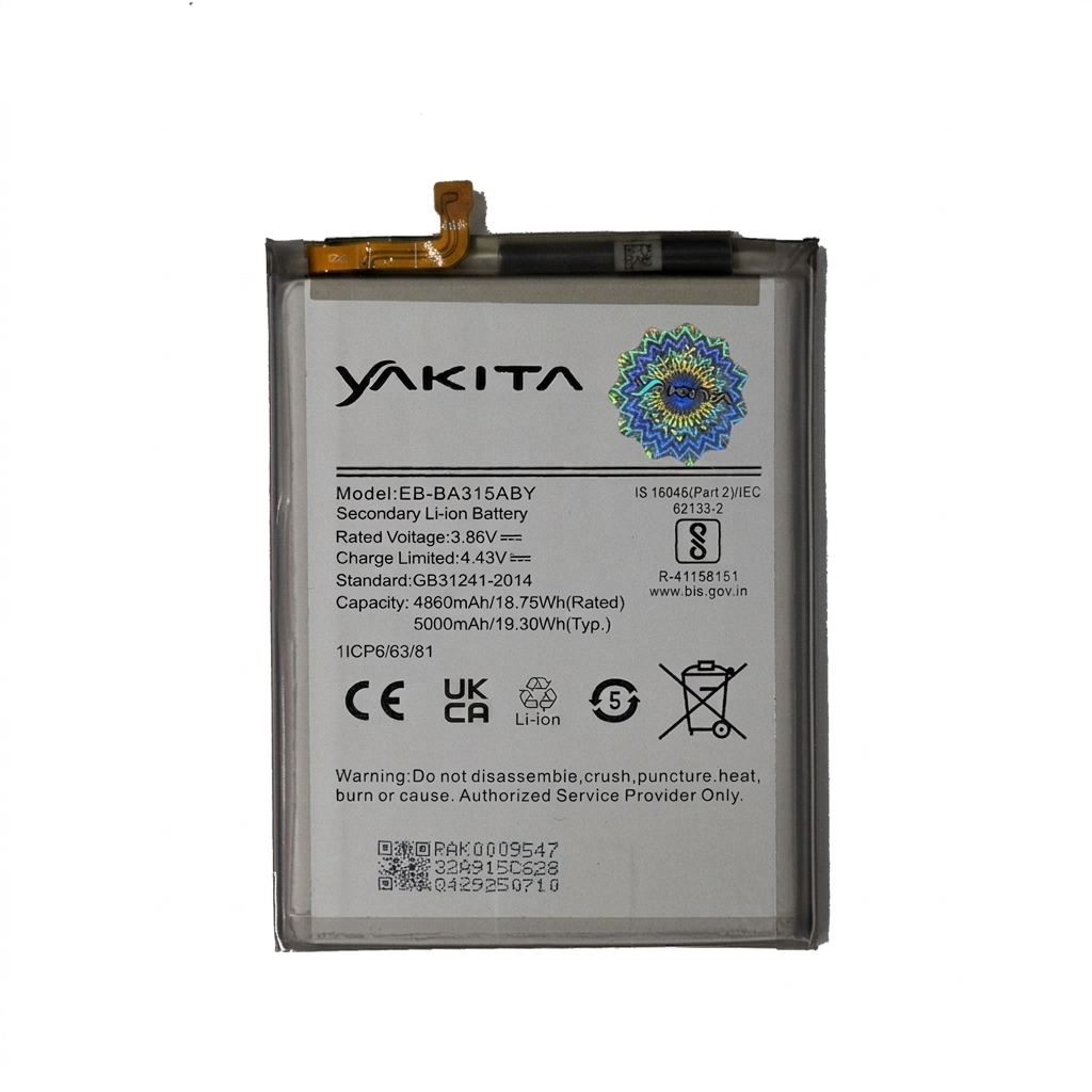 yakita high-capacity original eb-ba315aby battery for samsung a31/a31s/a22/a32