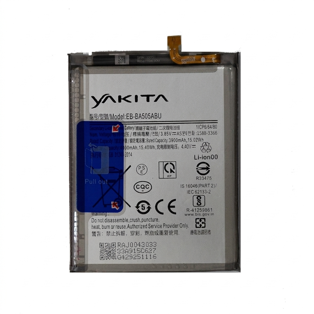 yakita high-capacity original eb-ba505abu battery for samsung galaxy a50/ a505f/ a30s/ a30 /a20 4000mah