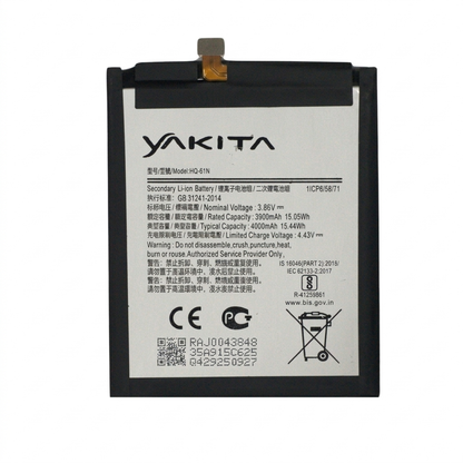 Yakita High-Capacity Original HQ-61N Battery for Samsung Galaxy M01 SM-M015G 4000mAh