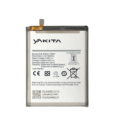 Yakita High-Capacity Original EB-BM317ABY Battery for Samsung Galaxy M31S 5160mAh