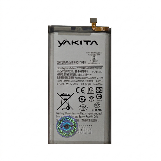 Yakita High-Capacity Original EB-BG973ABU Battery for Samsung S10 3400mAh