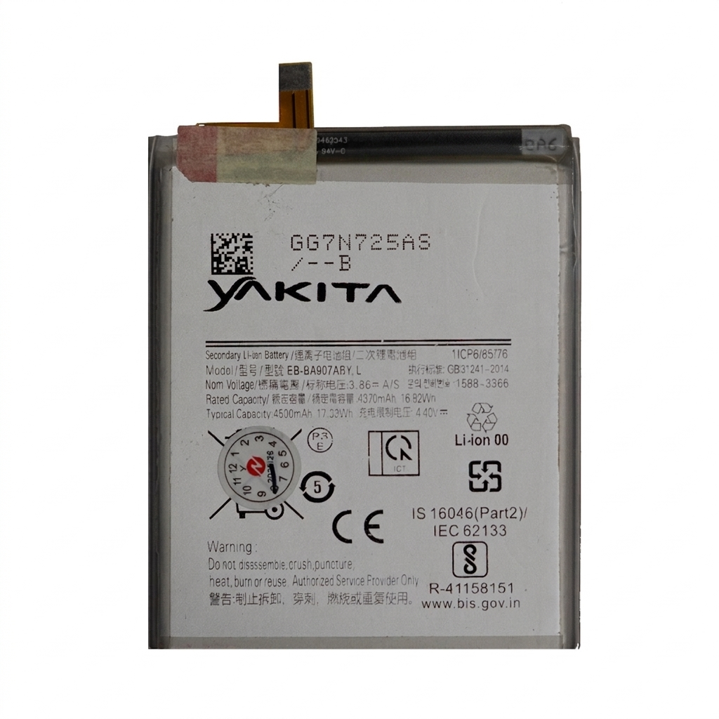 yakita high-capacity original eb-ba907aby battery for samsung galaxy s10 lite 4500mah