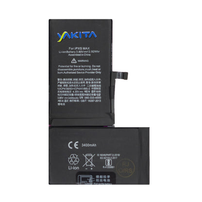 YAKITA High-Capacity Original Battery Compatible for iPhone Xs Max (A1921, A2101, A2102, A2104) 3400mAh