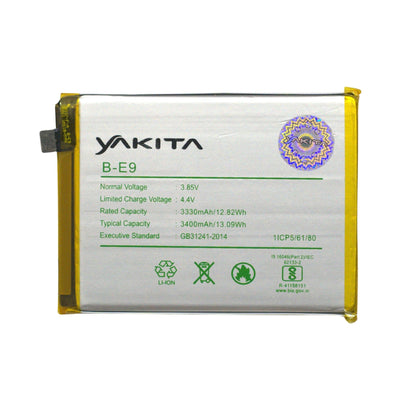 Yakita High-Capacity Original B-E9 Battery Compatible for Vivo X23 (V1809A, V1816A, V1809T, V1816T) 3400mAh