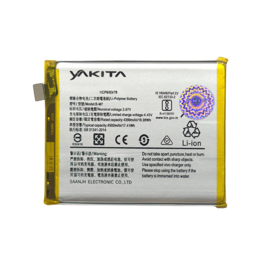 Yakita High-Capacity Original B-M7 Battery for Vivo S6 5G V1962A / V1962 Battery 4500mAh