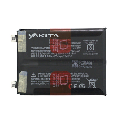 Yakita High-Capacity Original B-T8 Battery for Vivo iQOO 9 Pro 5G V2172A, 2350mAh