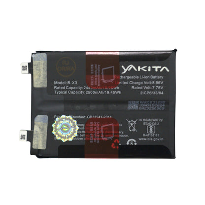 Yakita High-Capacity Original B-X3 Battery for Vivo IQOO 11 (V2243A) 2500mAh