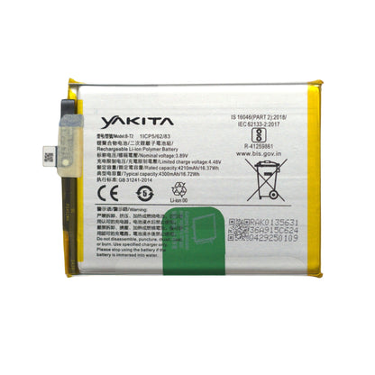 Yakita High-Capacity Orignal B-T2 Battery for Vivo V23 Pro (V2132) 4300mAh