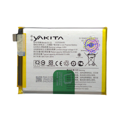 Yakita High-Capacity Original B-G2 Battery for Vivo Y12 1904,1940,V15 1819 Battery 4000mAh