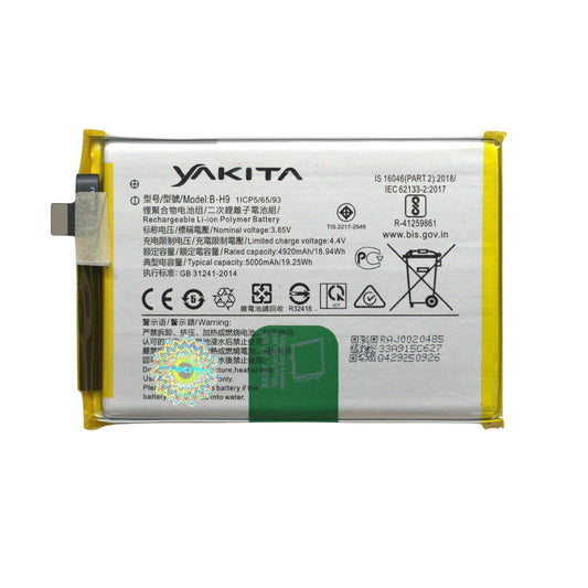 Yakita High-Capacity Original B-H9 Battery for Vivo Y19 1915 Battery 5000mAh