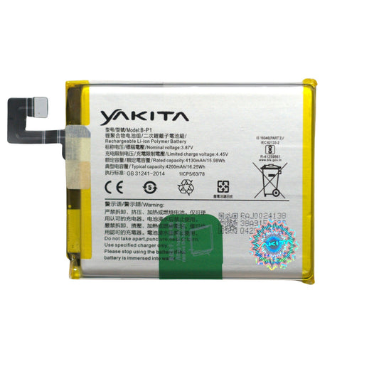 Yakita High-Capacity Original B-P1 Battery Compatible for Vivo X60 Pro (V2046) - (4200mAh)