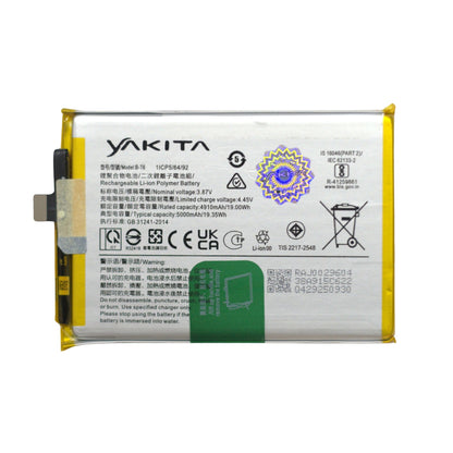 Yakita High-Capacity Original B-T6 Battery for Vivo T1 5G V2141,/ V2157 / iQOO Z6 5G I2127 5000mAh