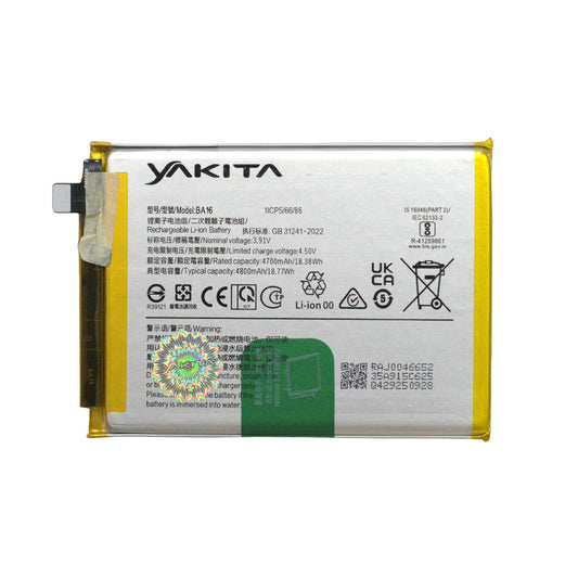 Yakita High-Capacity Original BA16 Battery for Vivo S1 / V17 Neo/ V1907, V1913A 4800mAh