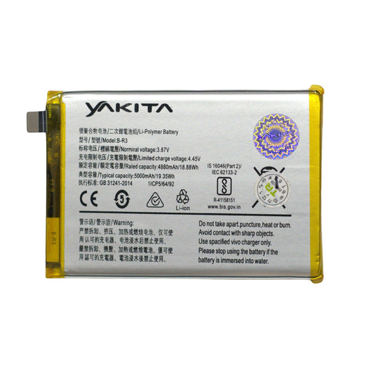 Yakita High-Capacity Original BR3 Battery for Vivo V23e V2126, V2130, V2130A 5000mAh