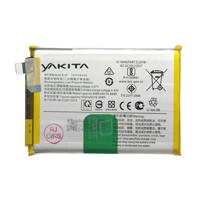Yakita High-Capacity Original B-Q8 Battery for Vivo Y53s 5G V2111A ,V2058 (5000mAh) Battery