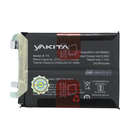 Yakita High-Capacity Original B-T9 Battery For Vivo iQOO 9 5G V2171A 2350mAh