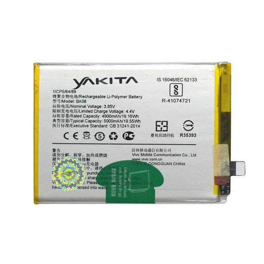 Yakita High-Capacity Original battery for Vivo BA08 Battery For Vivo V29e (V2303) 5000mAh