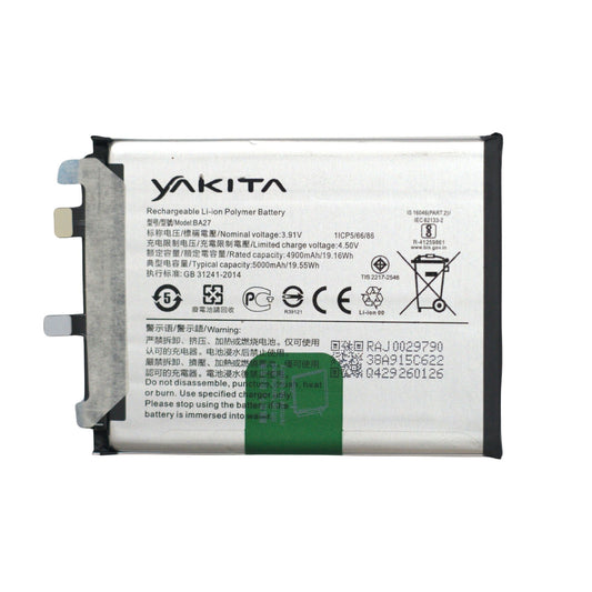 Yakita High-Capacity Original BA27 Battery for Vivo Y100 5G V2239 5000mAh