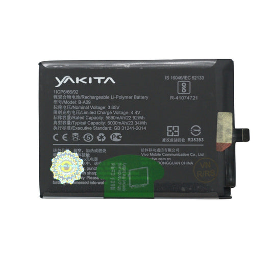 Yakita High-Capacity Original battery for Vivo BA09 iQOO Z8X (V2312A) 6000mAh