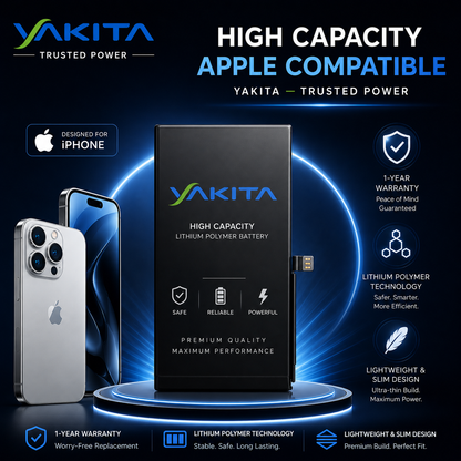 Yakita High-Capacity Original Battery for Apple iPhone 7 PLUS (A1661 /A1784 /A1785) Battery 3640mAh