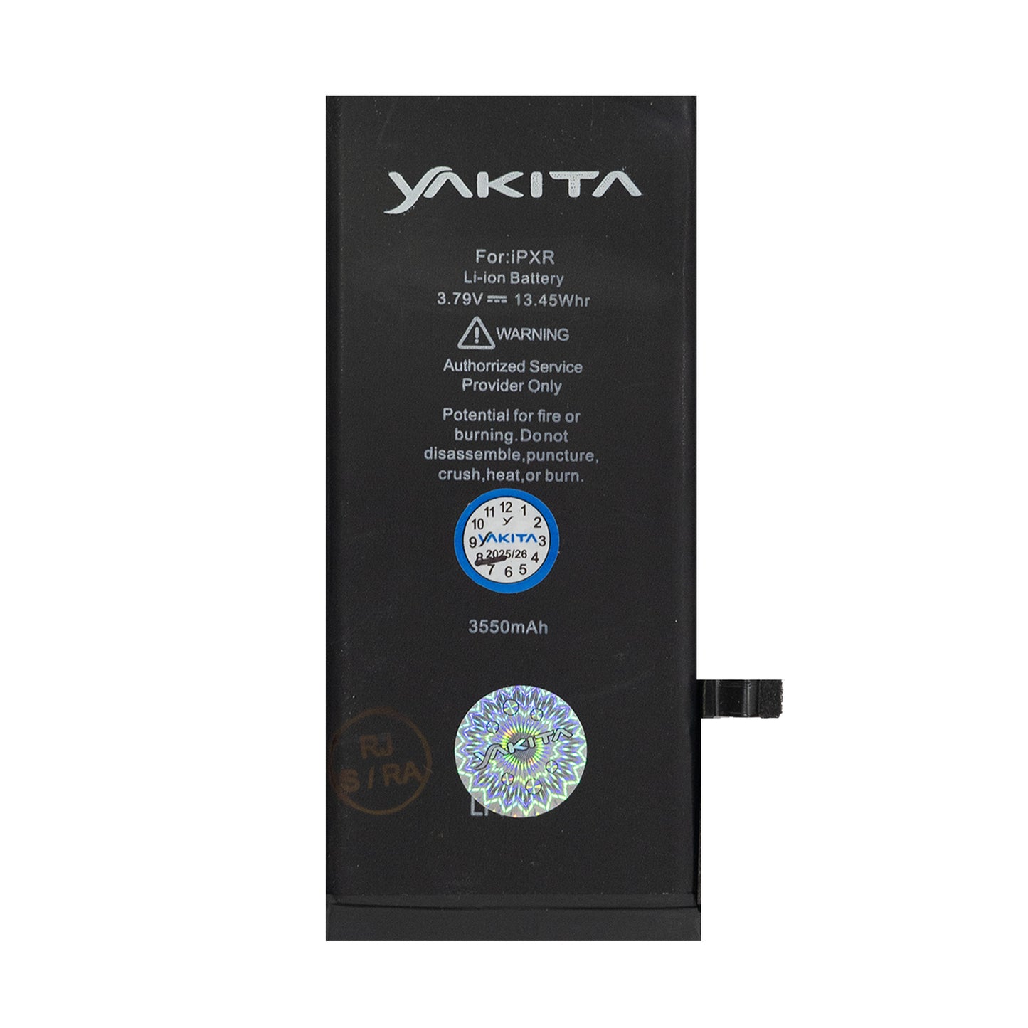 yakita high-capacity original battery compatible for iphone xr (a2105, a1984, a2107, a2108, a2106) 3550mah
